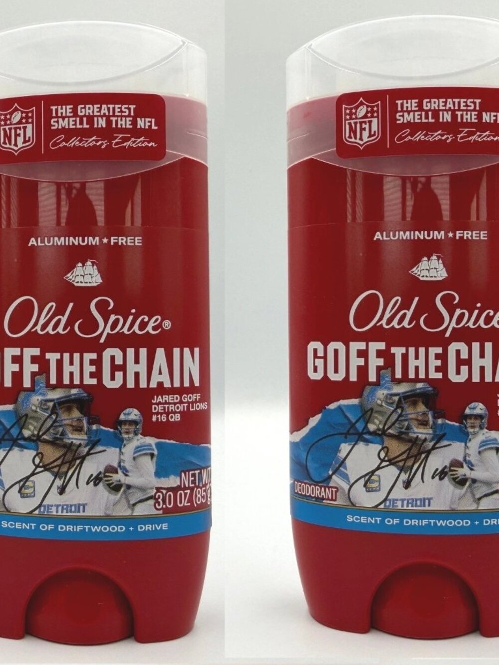 Old Spice Deodorant Mens Goff The Chain Jared Goff Detroit Lions - 2pk (3 oz ea)